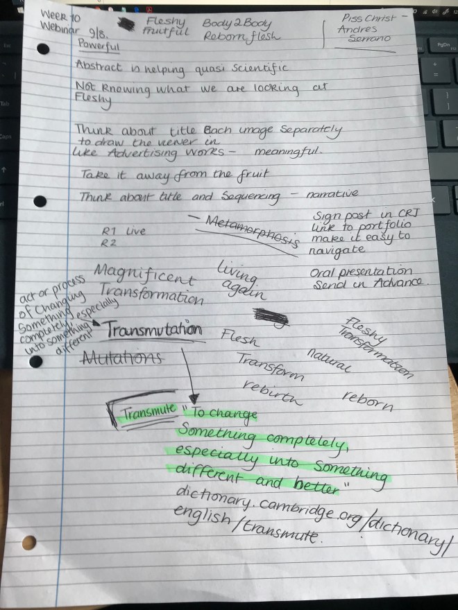 week 10 brainstorming